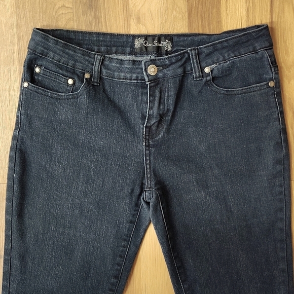 Juniors Size 13 Straight Leg Jeans,  Black Straight Leg Jeans - Picture 2 of 7